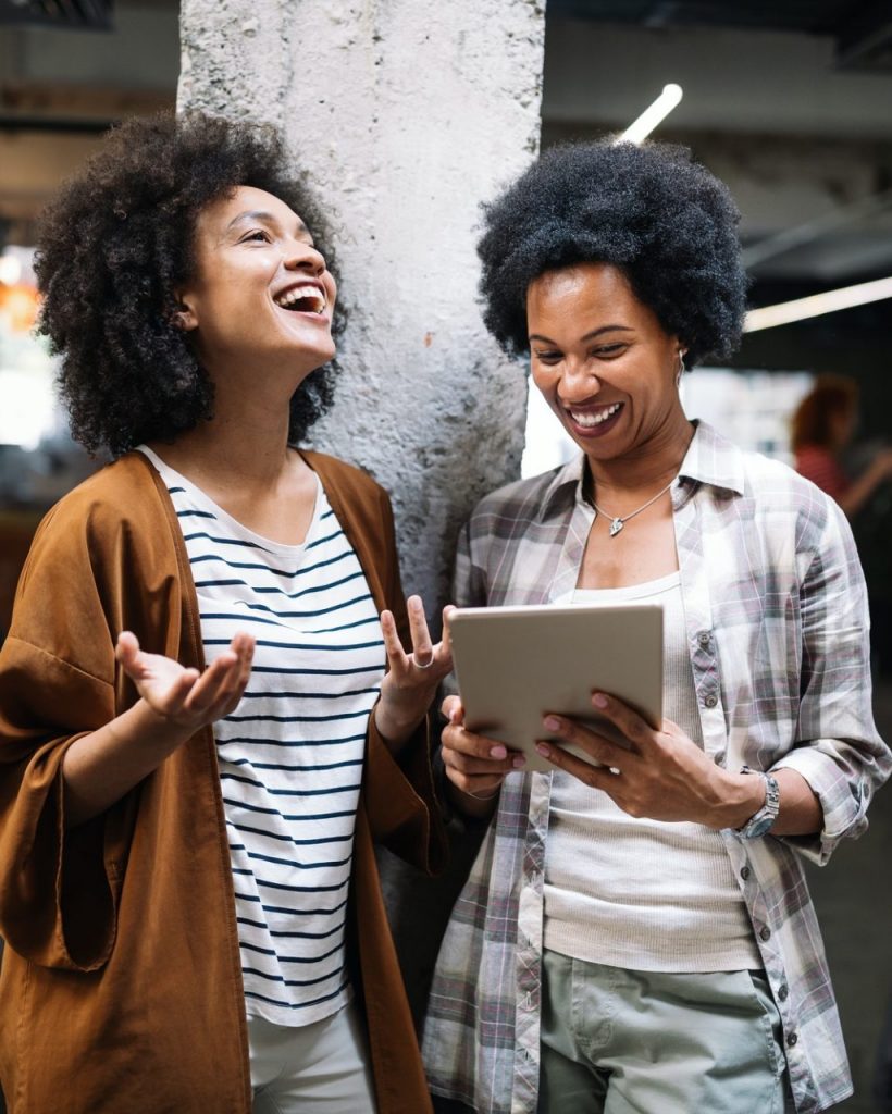 Software engineers working on project and programming in company